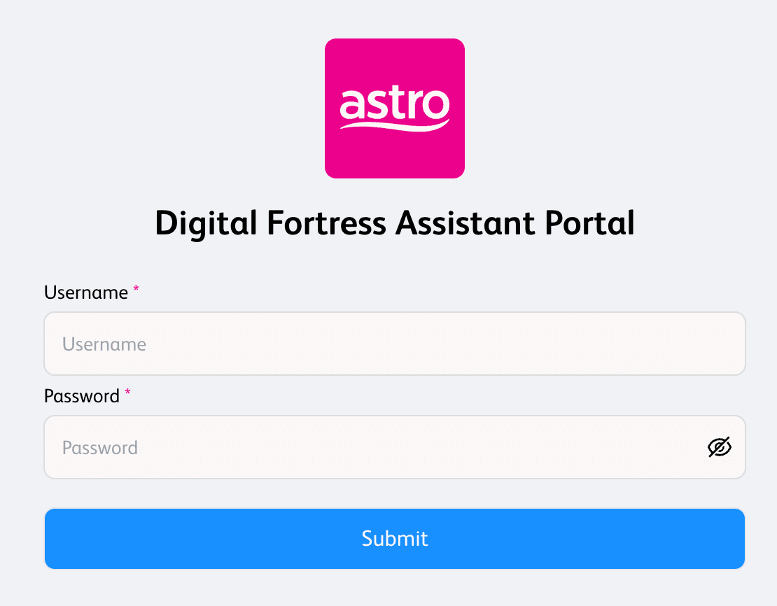 Digital Fortress Assistant Portal
