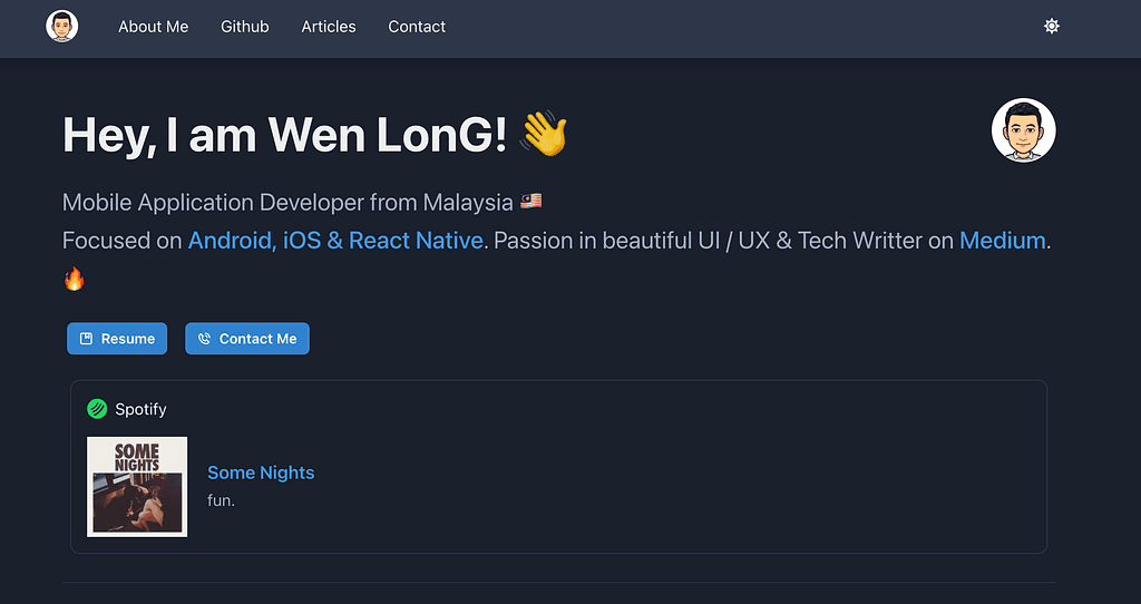 Beautiful Portfolio Website with NextJS &amp; ChakraUI